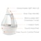 Crane Usa 4-in-1 Top Fill Humidifier with Sound Machine, Clear/White EE-5306CW - alternate 3